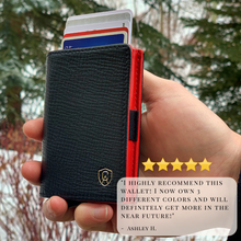 Load image into Gallery viewer, Black Red | Smart Leather Wallet | One Million Collection