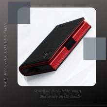 Load image into Gallery viewer, Black Red | Smart Leather Wallet | One Million Collection