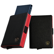 Load image into Gallery viewer, Black Red | Smart Leather Wallet | One Million Collection