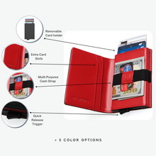 Load image into Gallery viewer, Black Red | Smart Leather Wallet | One Million Collection
