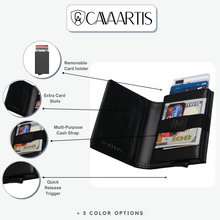 Load image into Gallery viewer, Black Caviar | Smart Leather Wallet | One Million Collection