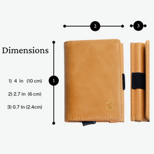 Load image into Gallery viewer, Tan Cognac | Smart Leather Wallet | One Million Collection