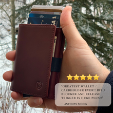 Load image into Gallery viewer, Burgundy | Smart Leather Wallet | One Million Collection