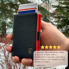 Load image into Gallery viewer, Black Red | Smart Leather Wallet | One Million Collection
