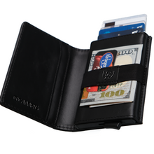 Load image into Gallery viewer, Black Caviar | Smart Leather Wallet | One Million Collection
