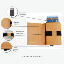 Load image into Gallery viewer, Tan Cognac | Smart Leather Wallet | One Million Collection
