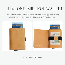 Cargar imagen en el visor de la galería, Tan Cognac | Smart Leather Wallet | One Million Collection
