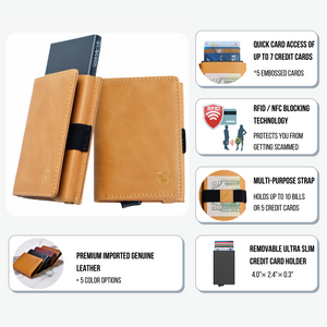 Tan Cognac | Smart Leather Wallet | One Million Collection