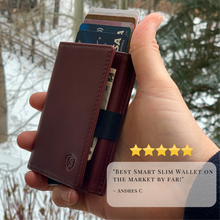 Load image into Gallery viewer, Burgundy | Smart Leather Wallet | One Million Collection
